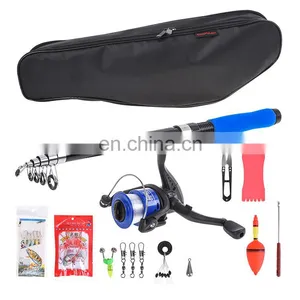 Best Selling Fast Action Fly Rod and Reel Bait Rod Fly Rod and Reel Combo 2.1M EVA ABS Fiberglass Sea Fishing Rod Set thumbnail-1