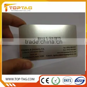 QR Code Stainless Steel Business Cards/Metal Cards (China Manufacturer) thumbnail-1