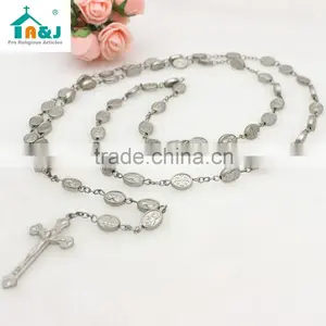 Oval Shape Metal Beads Rosary thumbnail-4