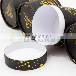 Custom Black Round Gift Box Packaging For Candle thumbnail-5