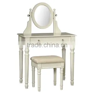 Dressing Table & Stool With Mirror thumbnail-1