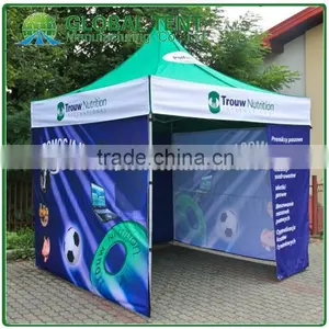 Custom Print Aluminum Pop Up Pagoda Trade Show Tent 3x3m ( 10ft X 10 Ft), Printed Canopy & Valance, 3 Full Walls thumbnail-1
