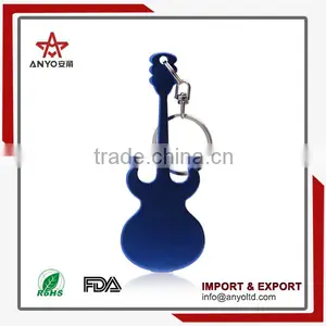 Factory Direct Sales Made in China Newable Guitar Keychain Metal Bottle Opener thumbnail-1
