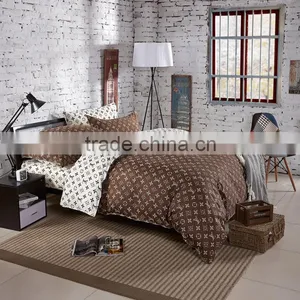 UK Style 100%cotton Bed Set Duvet Cover Cheap Printed Twill Fabric OEM 100%cotton Bed Sheets thumbnail-1