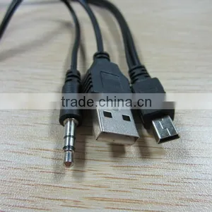 High Speed USB Y Splitter USB TO Mini5p Usb Cable AUDIO thumbnail-1
