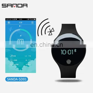 SANDA SD01 Unisex Smart Reloj LED Clock Waterproof Reminder Functional Outdoor Intelligent Wrist Watches thumbnail-1