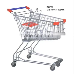 Australia Style Smart Classcial Steel Unfolding 100L Shopping Trolley thumbnail-3