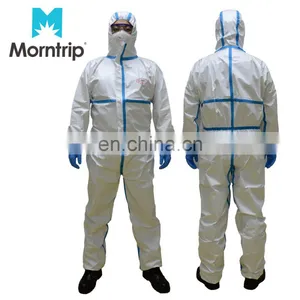 Chemical Industrial Workers Clothing Taped Seam Microporous Coverall With 3 Piece Hood thumbnail-2