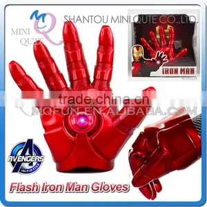 Mini Qute America Marvel Cartoon Avenger Super Hero Flash Hands Glove Plastic Action Figures Kids Collection Toys NO.MQ 050 thumbnail-1
