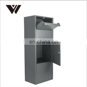 Wall Mounted Smart Parcel Drop Box Dark Grey for Secure Multiple Internet Deliveries of Large Delivery Packets Weatherproof thumbnail-1