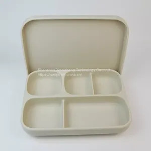 Silicone Baby Feeding Set Baby Feeding Plate Silicone Tableware Plate for Kids Toddlers Suction Silicone Dinner Plate thumbnail-5