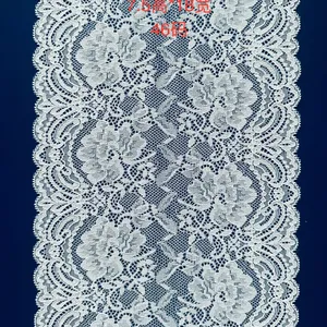 Lace Realm Stretch Floral Pattern Lace Ribbon Trim for Sewing Gift Package Wrapping Floral Designing & Crafts thumbnail-2