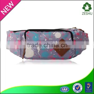 2015 Latest New Fashion Popular Purple Sport Canvas Waist Bag thumbnail-1