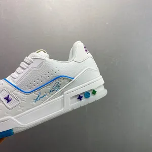 Louis Vuitton LV Sneakers New LV Trainer Sneakers in the Latest Colorways. L's Basketball-style Sneakers thumbnail-5