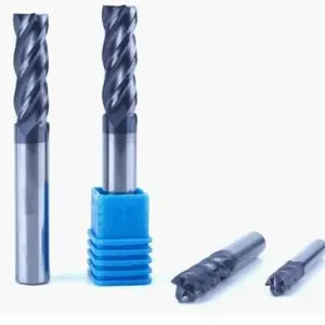 CNC Milling Cutter 4 Flutes End Mill Tungsten Carbide End Mill for Steel Metal Cutting HRC45/55/63/65 thumbnail-4