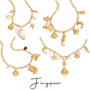 Exquisite Minimalist Stainless Steel Gold Necklace - Waterproof & High Quality thumbnail-2