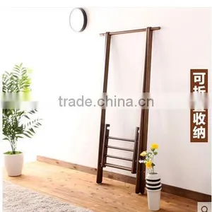 Bedroom Living Room Use Wood Material Wooden Clothes Hanger Stand thumbnail-3