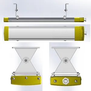 LED Explosion Proof Linear Light IP66 Flameproof Strip Lamp for Chemical Oil Gas Hazardous Zone1 Zone2 thumbnail-3