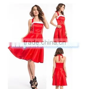 Fashion Strap Polka Dot Print Vintage Retro Dress Women thumbnail-1