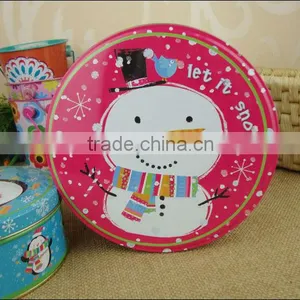 Round Metal Gift Tin Box thumbnail-2