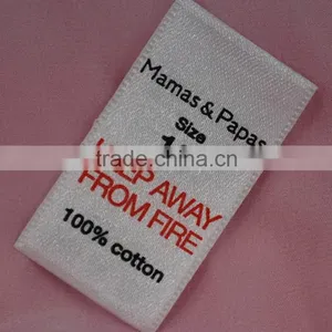 Low Price Promotional Iron on Screen Printed Clothing Label thumbnail-2