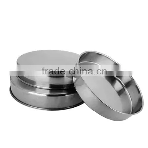 Traditional Cake Plate 3pcs Sest Baking Tray,stainless Steel Steam Food Tray thumbnail-3
