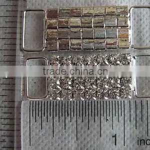 Rhinestone Buckles Sliders, Sew On Buckles Notions 1pc, Swimwear/Lingerie Buckle thumbnail-1
