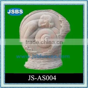 Red Marble Abstract Boy Statue thumbnail-1