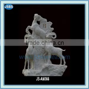 Carved Marble Goat JS-AN066 thumbnail-1