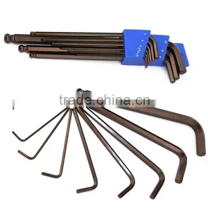 LAOA S2 Material 9pcs British System Magnetic Hexagonal Wrench 1.5-6mm LA313109 thumbnail-2
