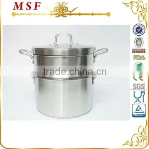 MSF 201 2-3 Layer Stainless Steel Food Steamer With Induction Bottom thumbnail-1