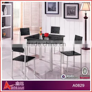 B0828 Dining Room Furniture / Square Dining Table With 4 Chairs / New Classic Wooden Dining Room Set thumbnail-2