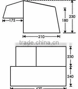 Polycotton Canvas Camper Trailer Tent thumbnail-4