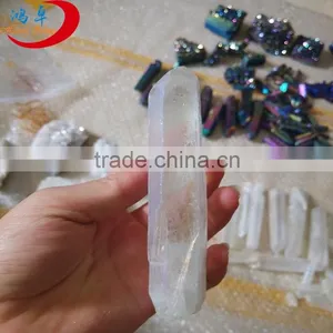 Exquisite Natural White Rough Crystal Wands / Points for Decoration thumbnail-1