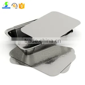 High Quality Aluminum Foil Container Paper Lid thumbnail-2