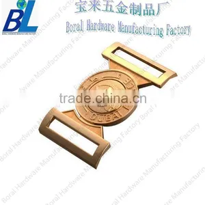 Polished Belt Buckle Parts With Gold Plating thumbnail-1
