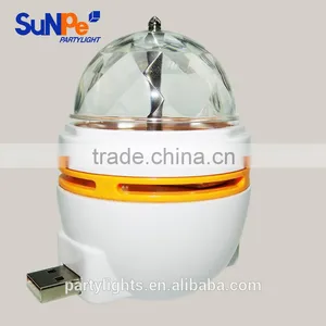 2016 Hot Sale Mini Laser Magic Ball Bulb RGB Led Full Color Rotating Lamp Quality Choice thumbnail-4