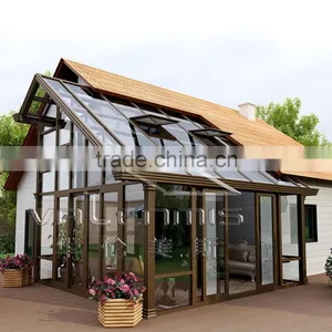 Pop up Elegant Design Aluminum Alloy Glass House Sunroom thumbnail-3