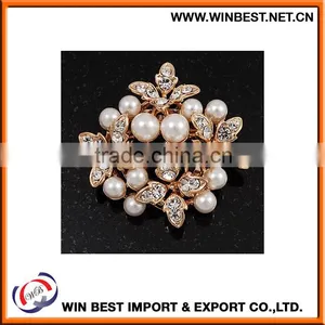 China Wholesale Costume Jewellery Trendy Brooches, Rhinestone Costume Jewelry thumbnail-2