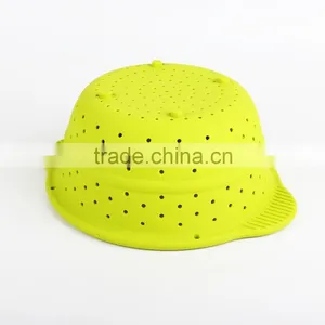 Promotional BPA Free Food Safety Silicone Collapsible Colander thumbnail-4