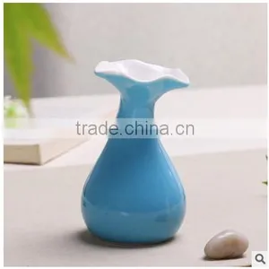Chinese Ceramic Vase Wholesale Flower Shape With Bright and Colored Glazed for Furnishing thumbnail-5