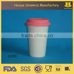 Ceramic Coffee Mug With Silicone Lid thumbnail-3