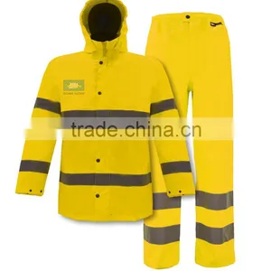 EN343 Waterproof and Breathable High Visibility Security Guard Clothing thumbnail-1