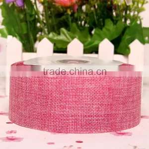 Colorful Rustic Burlap Ribbon,natural Jute Trim,hessian Burlap Trims for Decoration thumbnail-3