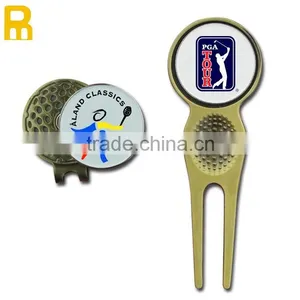 Bulk Wholesale a Set of Divot Tool Ball Marker Hat Clip Golf Accessories thumbnail-1