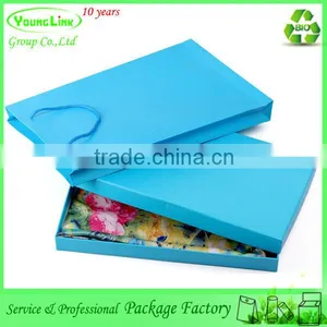High-end Decent Candy Color Gift Scarf Packaging Box With String thumbnail-2