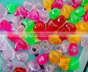 Plastic Heart Shapped Beads thumbnail-1