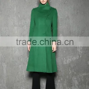 Green Long Coat Winter Coat Wool Jacket Army Coat thumbnail-4