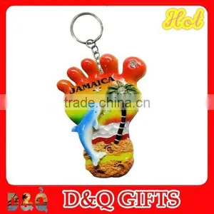 Wholesale Souvenir Footprint Resin Keychain thumbnail-1