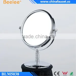 Brass Double Side Silvery Glossy Table Mirror Cosmetic Mirror thumbnail-1